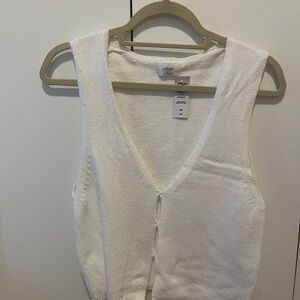 NWT Aritzia Basque Sweater Tank in Light Birch